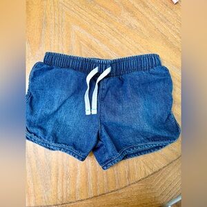 4T Blue Denim Shorts with Drawstring